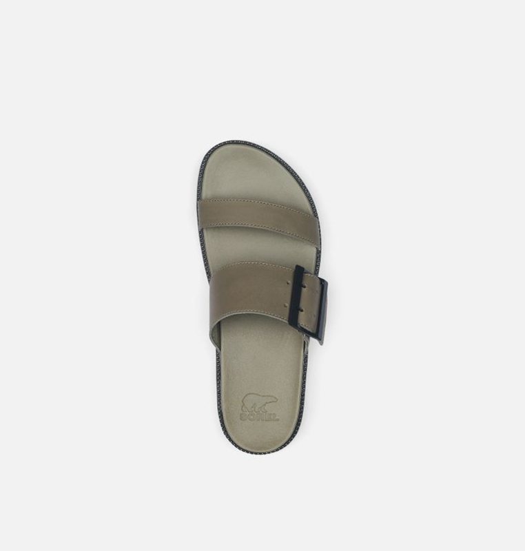 Sorel Dam Slides Olivgröna - Roaming™ Buckle - PGN-371084